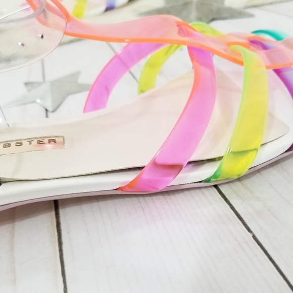 SOLD Sophia Webster jelly sandals rainbow violeta - Picture 6 of 7